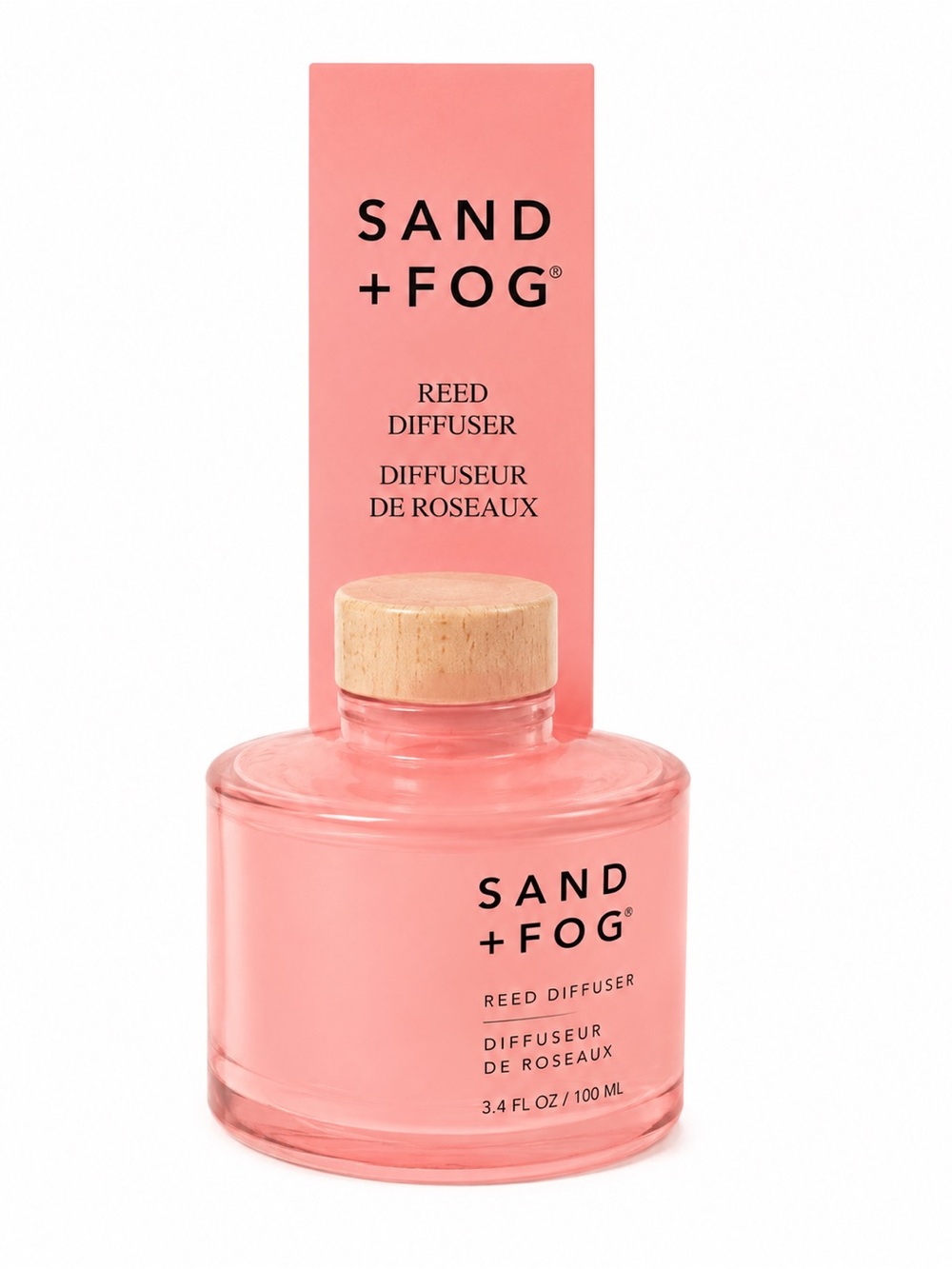 SAND + FOG Jasmine & Cedarwood Pink Reed Diffuser